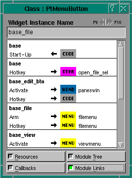 Module Links mode